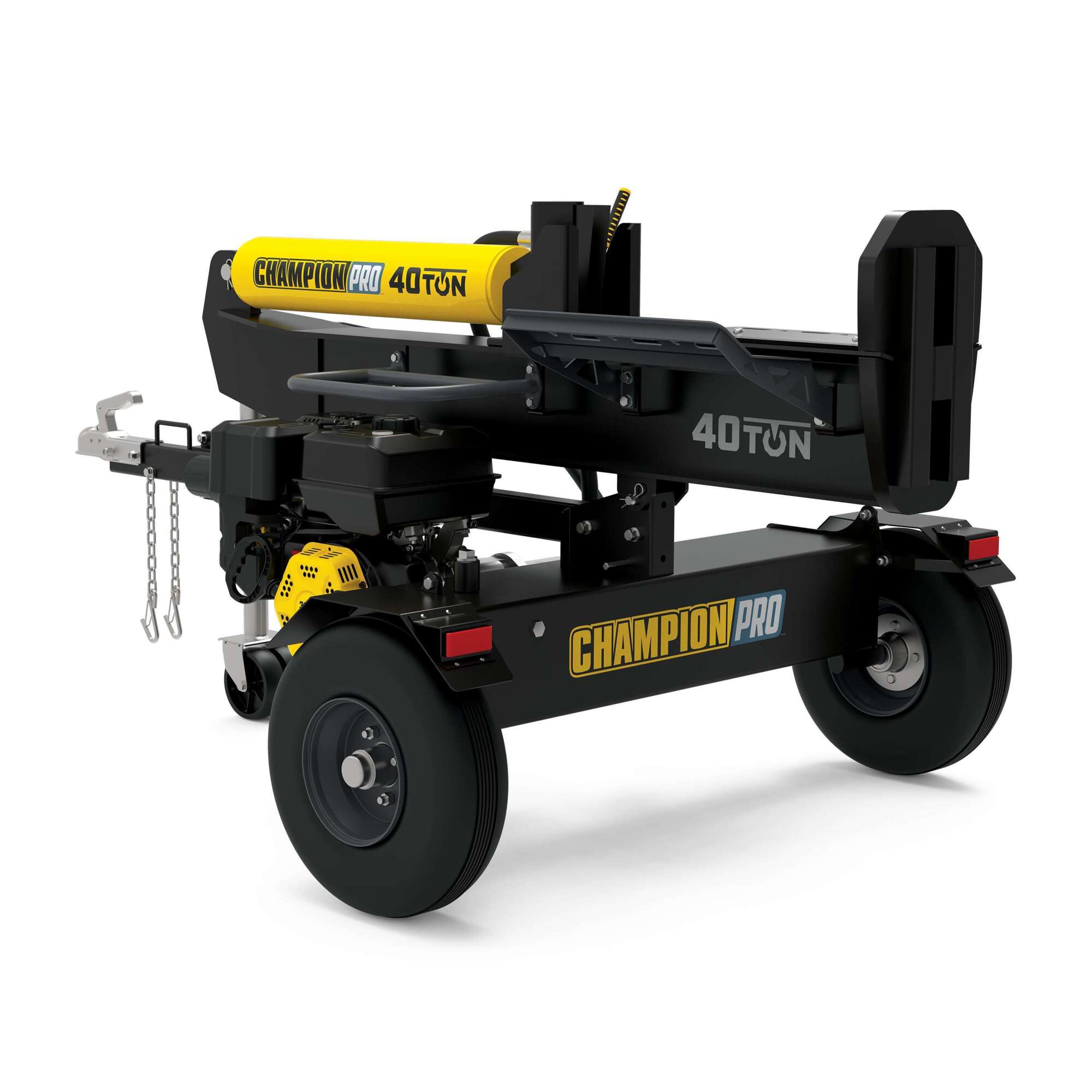 Champion Power Equipment, 40-Ton Horizontal + Vertical Hydraulic Log Splitter, Max. Log Diameter 24in., Max. Log Length 28in., Model# 201091